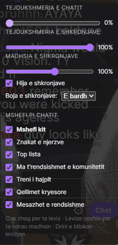 Overlay customization controls